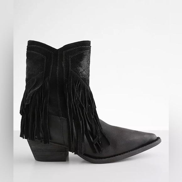 🆕 FREE PEOPLE | LAWLESS FRINGE WESTERN BOOT | BLACK | SIZE: 8 - Picture 7 of 13